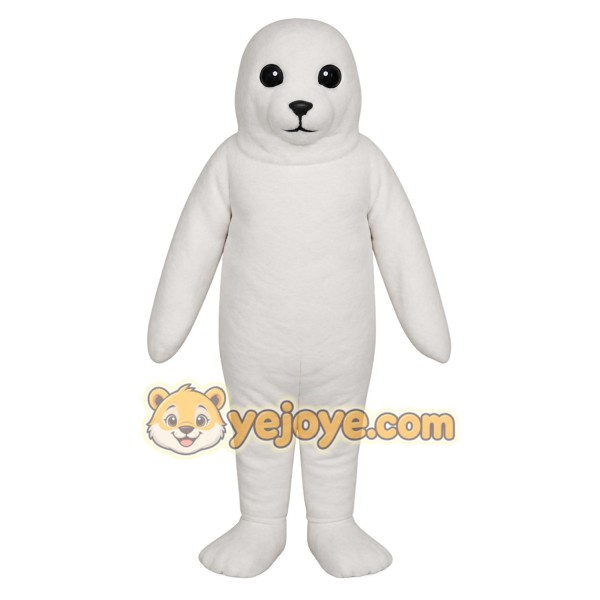 White Seal Mascot Costume