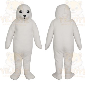 White Seal Mascot Costume