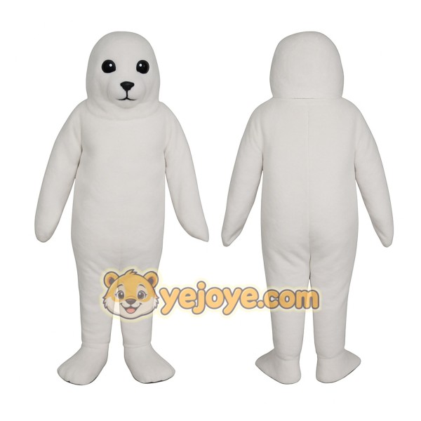 White Seal Mascot Costume