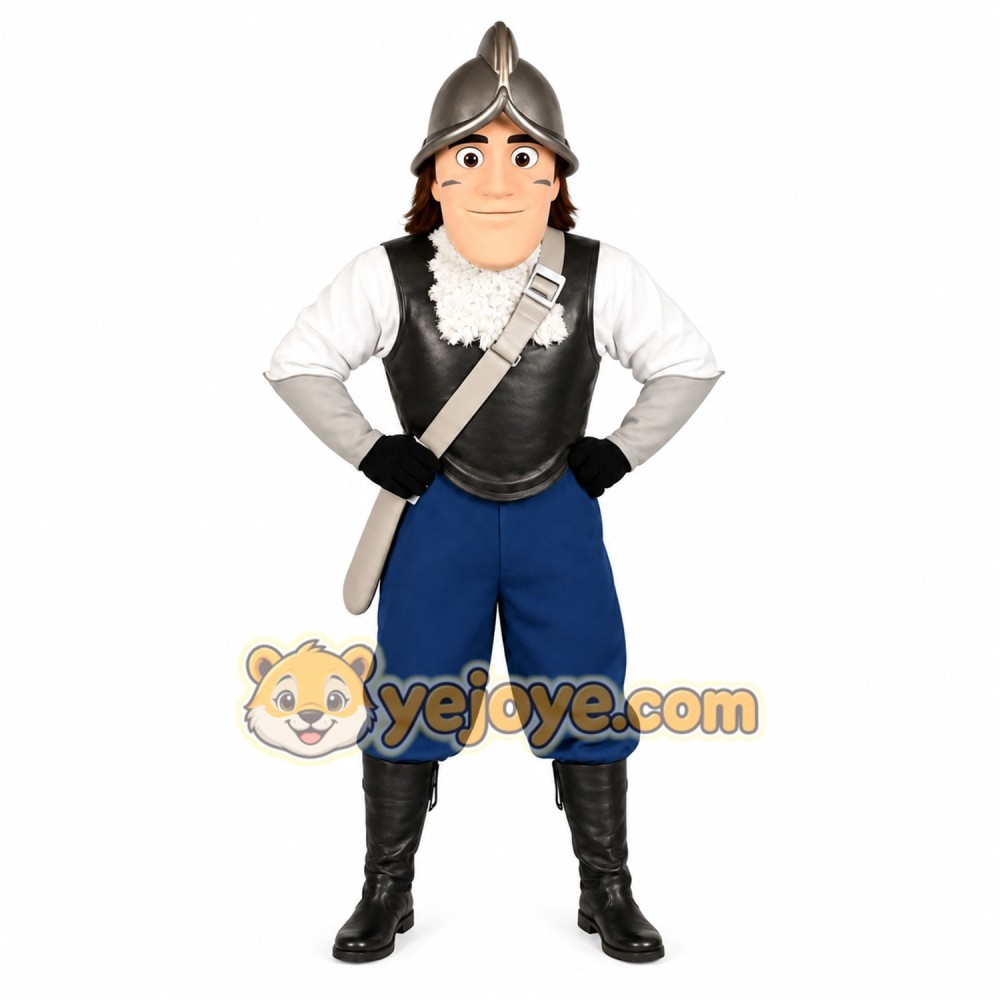 Blue Knight Mascot Costume Blue Knight Mascot Costume