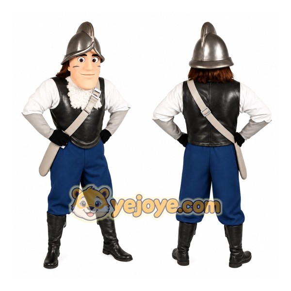 Blue Knight Mascot Costume