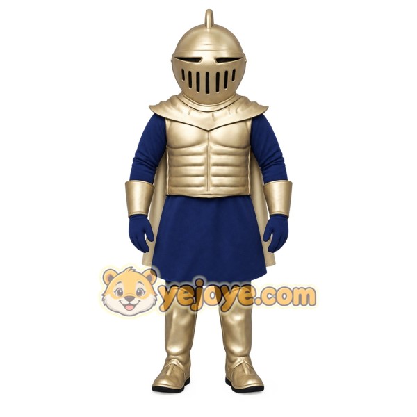 Blue Knight Mascot Costume