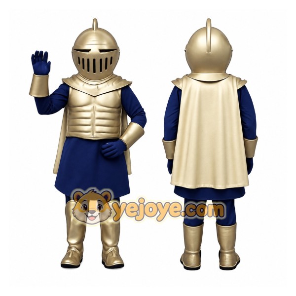 Blue Knight Mascot Costume