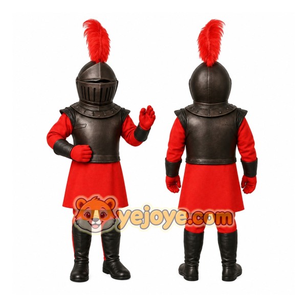 Red Knight Mascot Costume