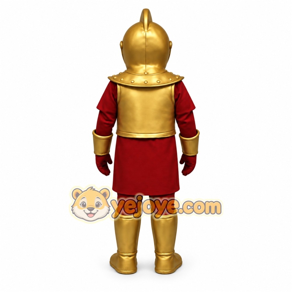 Red Knight Mascot Costume Red Knight Mascot Costume