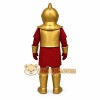 Red Knight Mascot Costume Red Knight Mascot Costume