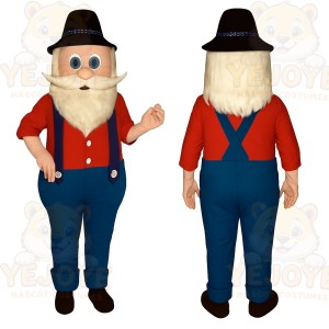 Red and Blue Character Mascot Costume