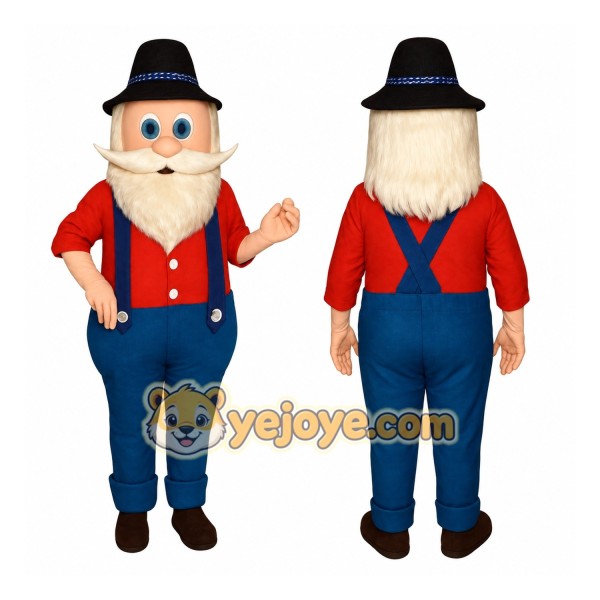 Red and Blue Character Mascot Costume