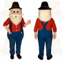 Red and Blue Character Mascot Costume
