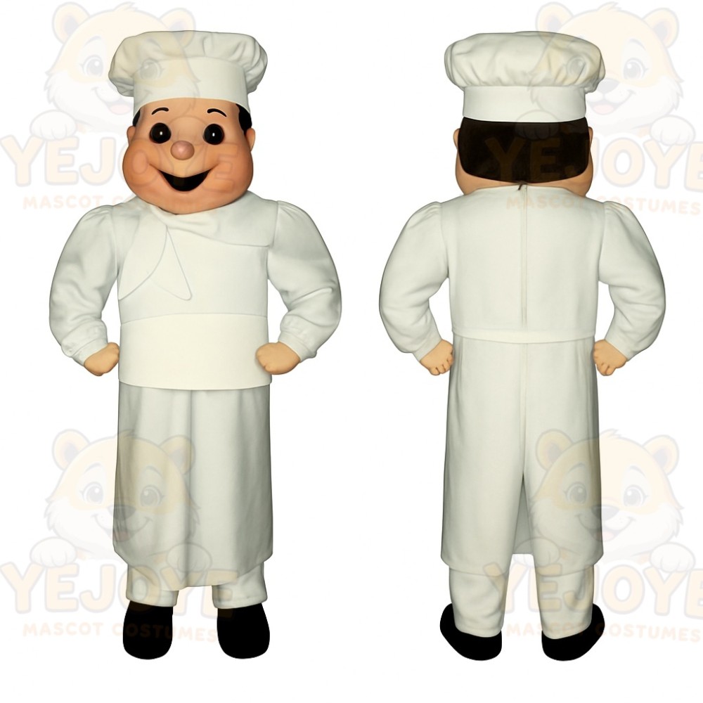 White Chef Mascot Costume