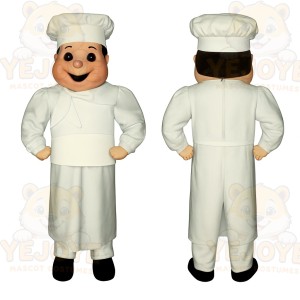 White Chef Mascot Costume