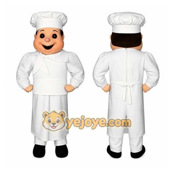 White Chef Mascot Costume