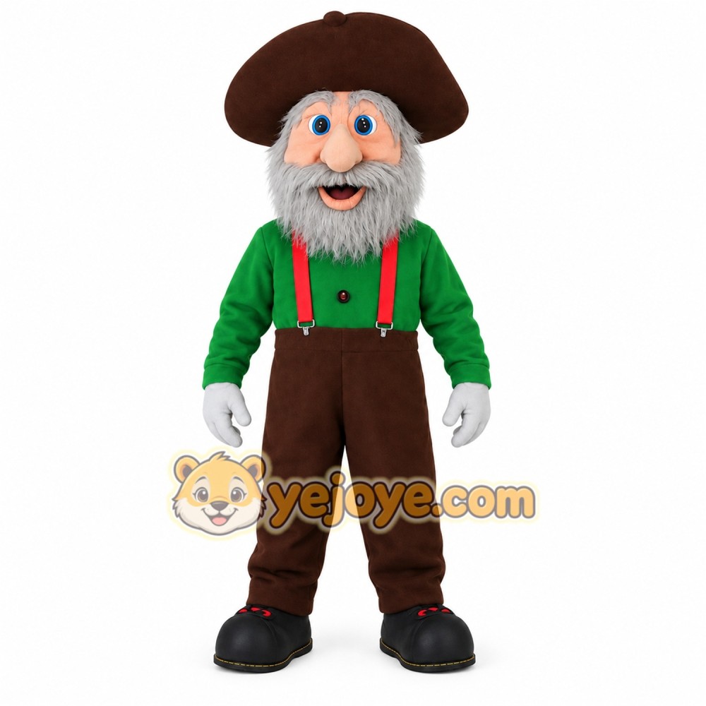 Green Gnome Mascot Costume Green Gnome Mascot Costume