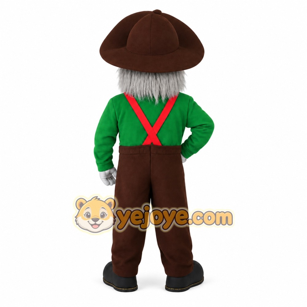 Green Gnome Mascot Costume Green Gnome Mascot Costume