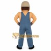 Blue Miner Mascot Costume Blue Miner Mascot Costume