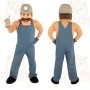 Blue Miner Mascot Costume