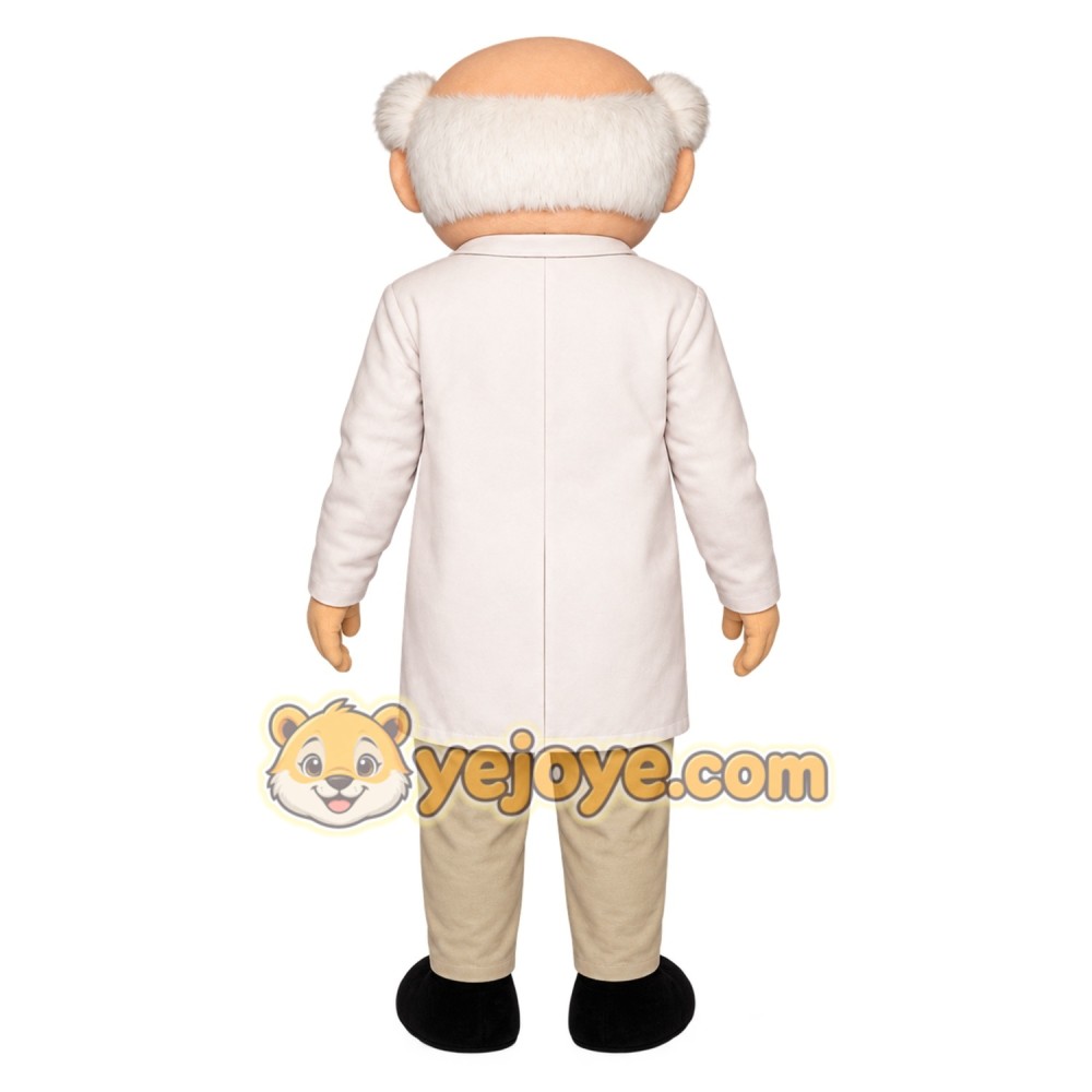 White Scientist Mascot Costume White Scientist Mascot Costume
