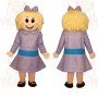Purple Character Mascot Costume
