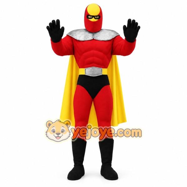 Red Superhero Mascot Costume