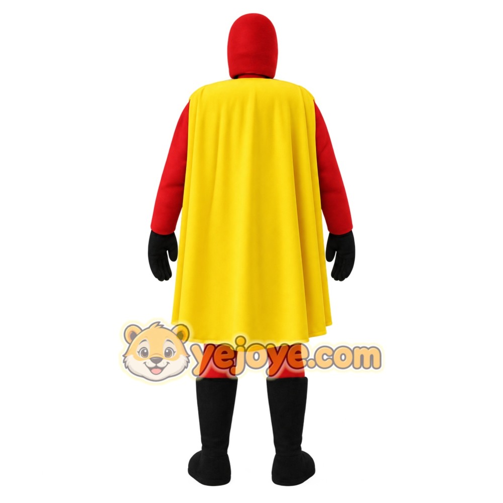 Red Superhero Mascot Costume