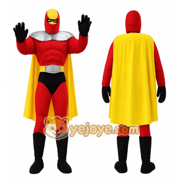 Red Superhero Mascot Costume