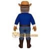 Blue Cowboy Mascot Costume Blue Cowboy Mascot Costume