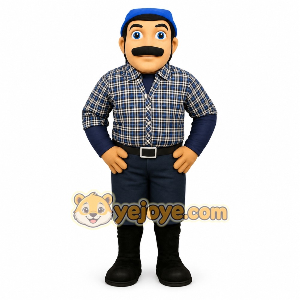 Blue Character Mascot Costume Blue Character Mascot Costume