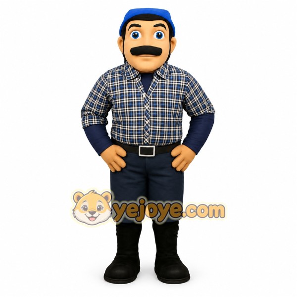 Blue Character Mascot Costume Blue Character Mascot Costume