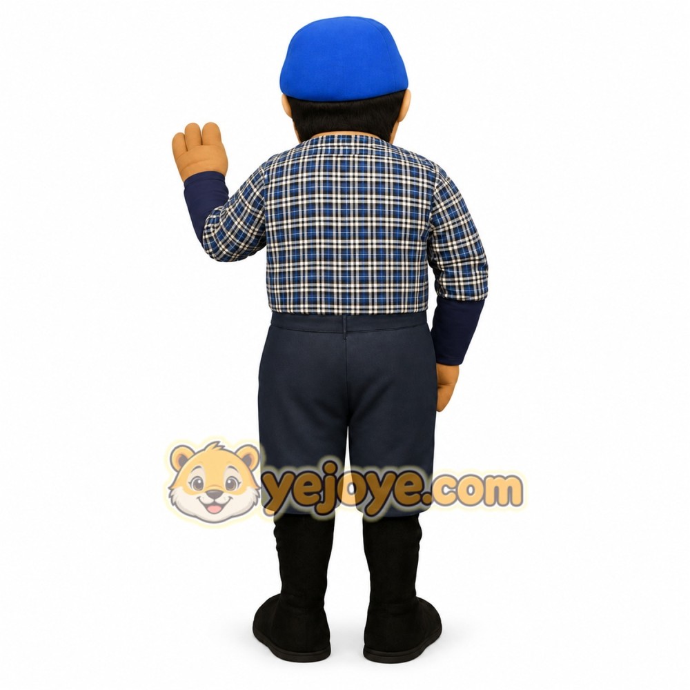 Blue Character Mascot Costume Blue Character Mascot Costume