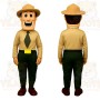 Beige Ranger Mascot Costume