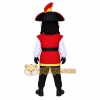 Red Pirate Mascot Costume Red Pirate Mascot Costume