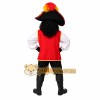 Red Pirate Mascot Costume Red Pirate Mascot Costume