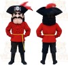 Red Pirate Mascot Costume