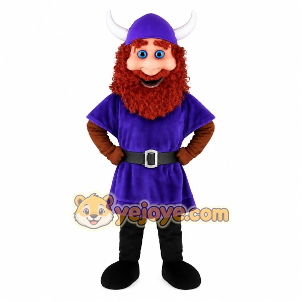 Purple Viking Mascot Costume