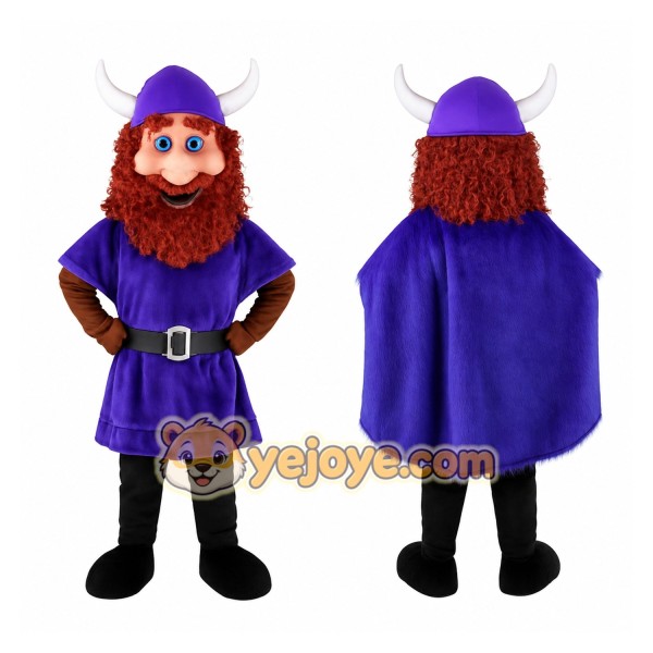 Purple Viking Mascot Costume