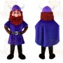 Purple Viking Mascot Costume