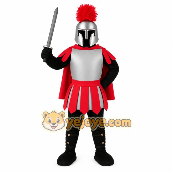 Red Knight Mascot Costume