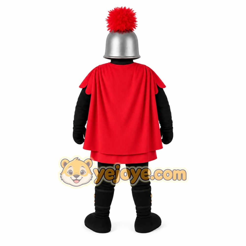 Red Knight Mascot Costume Red Knight Mascot Costume