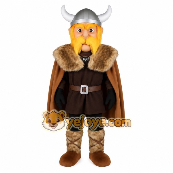 Brown Viking Mascot Costume