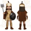 Brown Warrior Mascot Costume