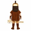 Brown Warrior Mascot Costume Brown Warrior Mascot Costume