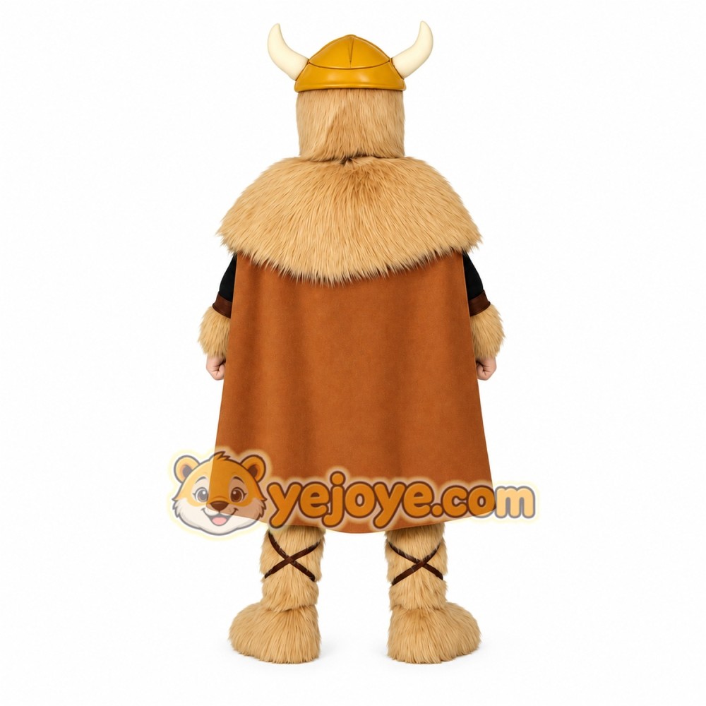 Brown Viking Mascot Costume Brown Viking Mascot Costume