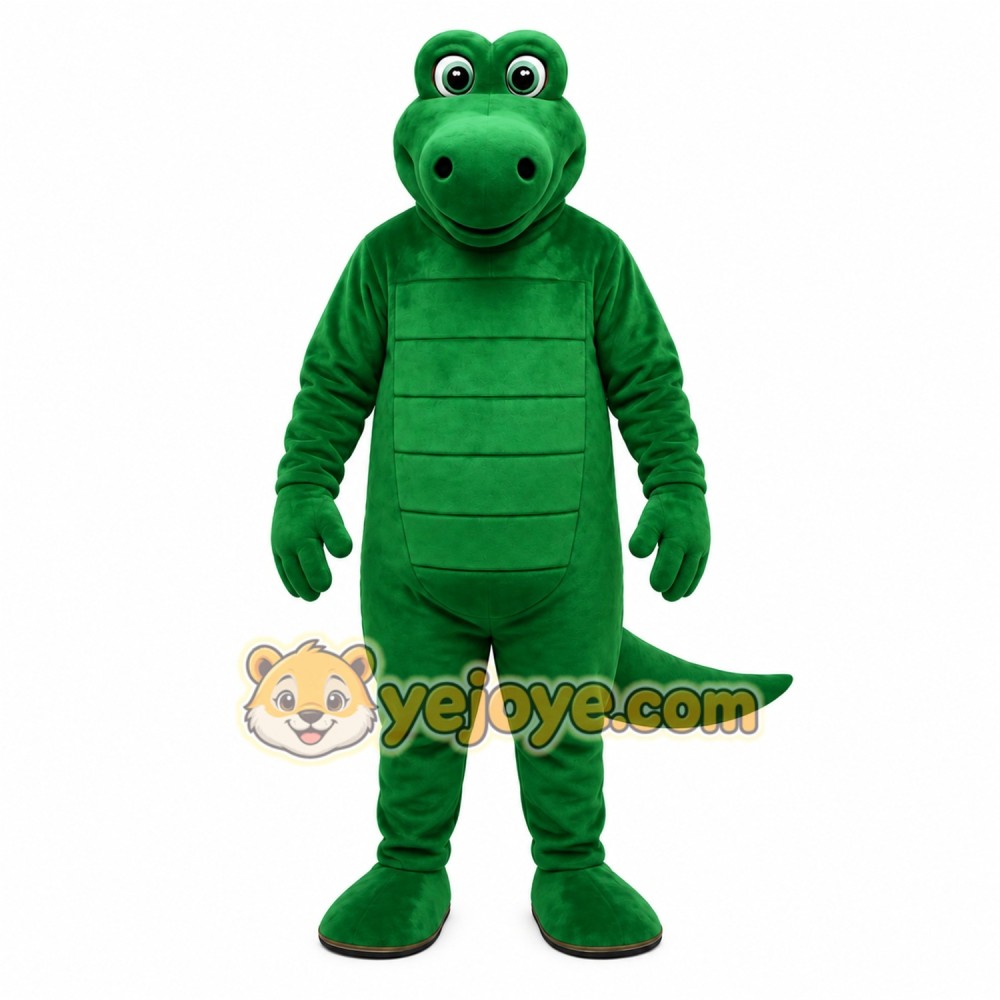 Green Alligator Mascot Costume