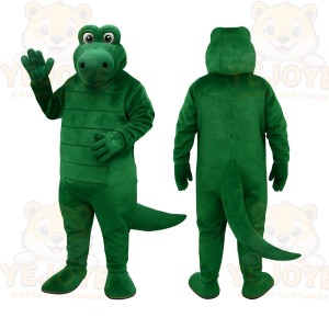 Green Alligator Mascot Costume