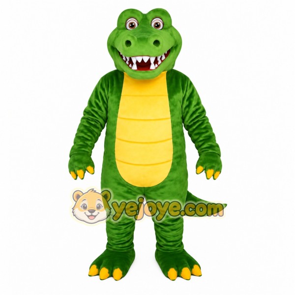Green Alligator Mascot Costume Green Alligator Mascot Costume