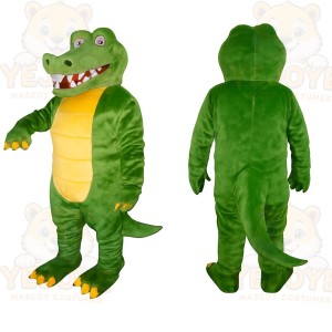 Green Alligator Mascot Costume