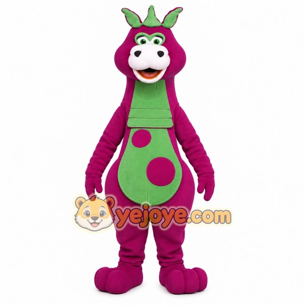 Purple Dinosaur Mascot Costume Purple Dinosaur Mascot Costume