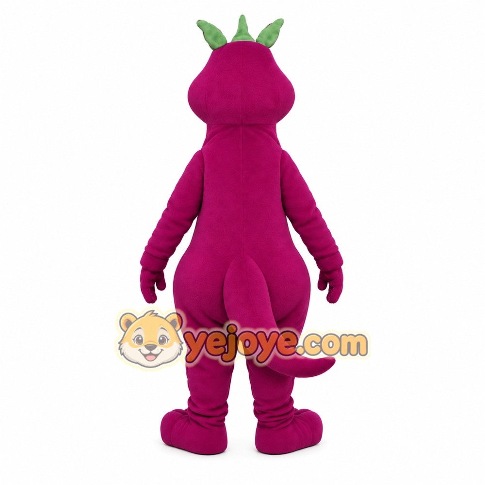 Purple Dinosaur Mascot Costume
