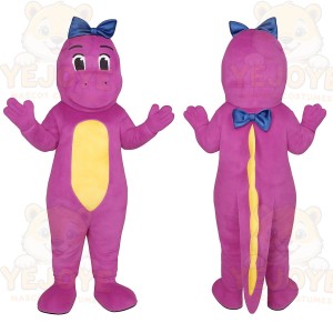 Pink Dinosaur Mascot Costume