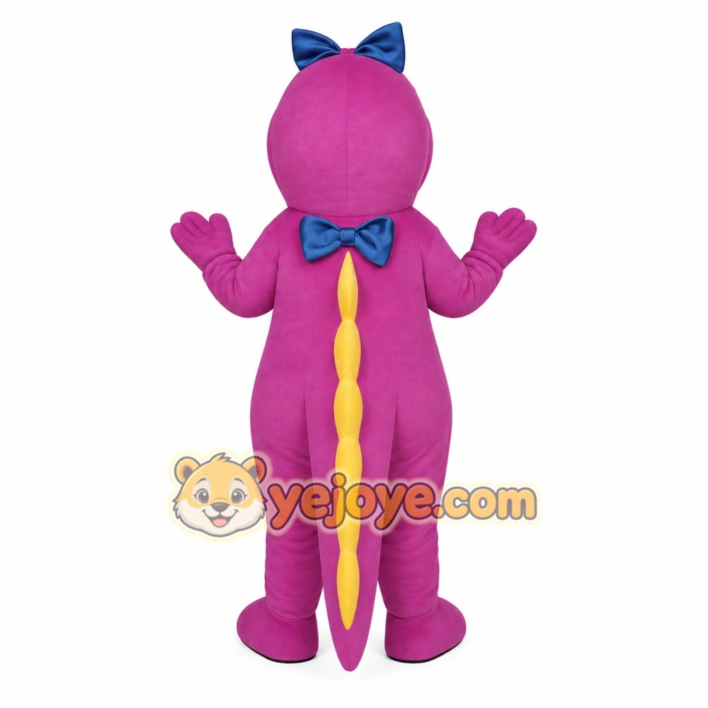 Pink Dinosaur Mascot Costume Pink Dinosaur Mascot Costume